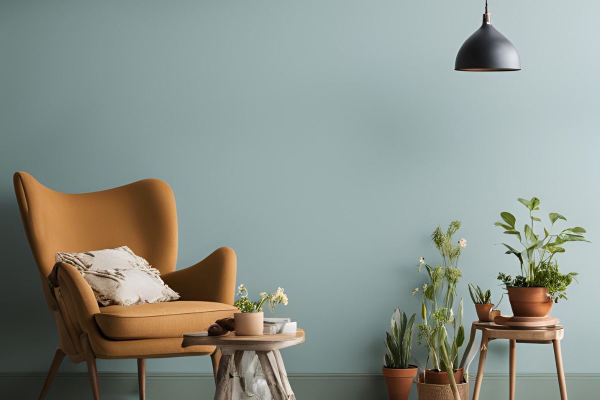 een strak geverfde muur