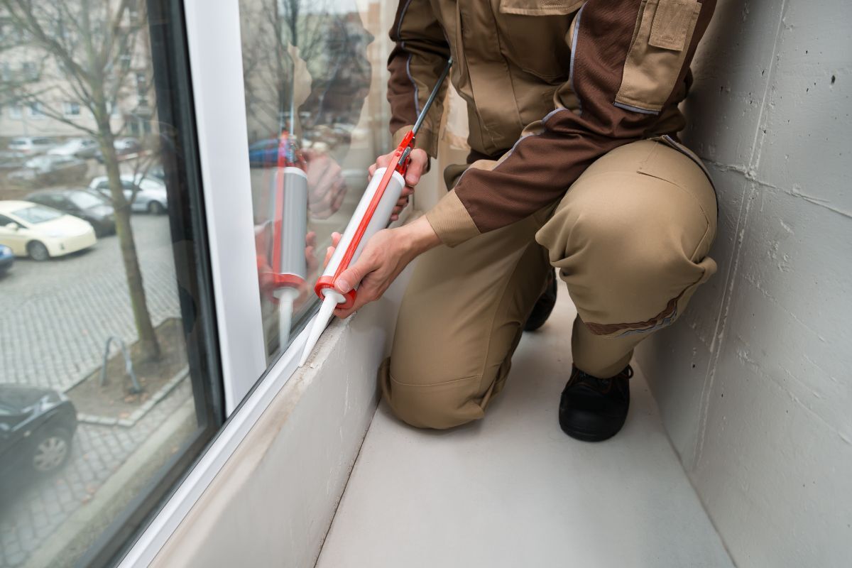 Een groen geverfde muur met witte accenten